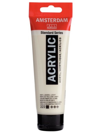 Amsterdam All Acrylic 120 ML 222 Napelgeel Licht Amsterdam All Acrylic 120 ML 222 Napelgeel Licht