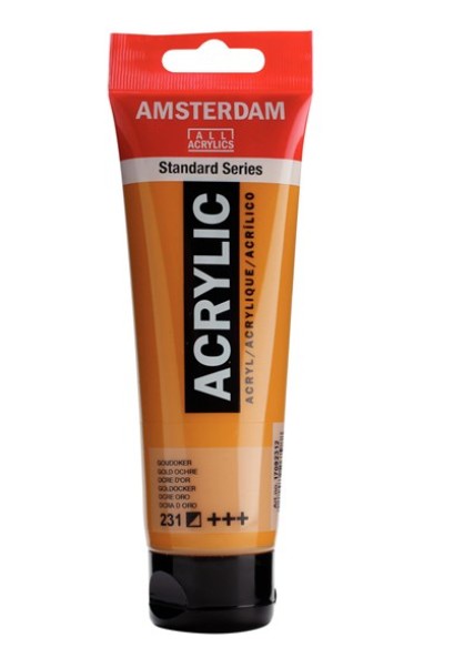 Amsterdam All Acrylic 120 ML 231 Goud Oker Amsterdam All Acrylic 120 ML 231 Goud Oker