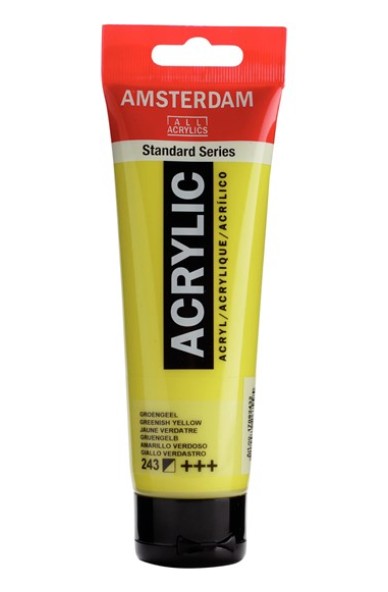 Amsterdam All Acrylic 120 ML 243 Groengeel Amsterdam All Acrylic 120 ML 243 Groengeel