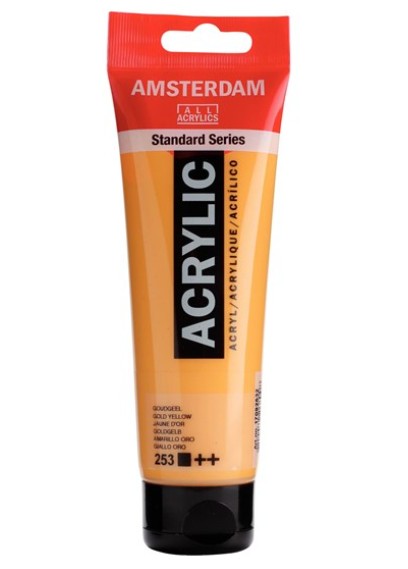 Amsterdam All Acrylic 120 ML 253 Goudgeel Amsterdam All Acrylic 120 ML 253 Goudgeel