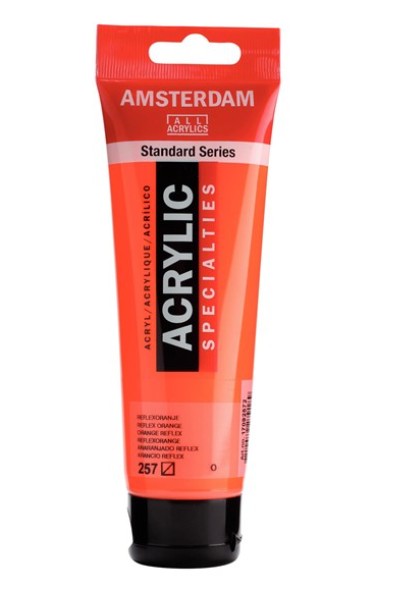 Amsterdam All Acrylic 120 ML 257 Reflexoranje Amsterdam All Acrylic 120 ML 257 Reflexoranje