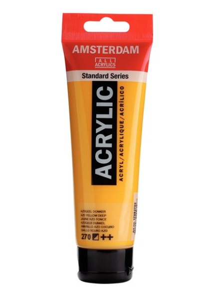 Amsterdam All Acrylic 120 ML 270 Azogeel Donker Amsterdam All Acrylic 120 ML 270 Azogeel Donker