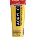Amsterdam All Acrylic 120 ML 272 Transparant Geel Medium
