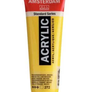 Amsterdam All Acrylic 120 ML 272 Transparant Geel Medium