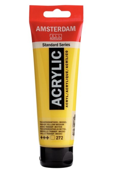 Amsterdam All Acrylic 120 ML 272 Transparant Geel Medium Amsterdam All Acrylic 120 ML 272 Transparant Geel Medium