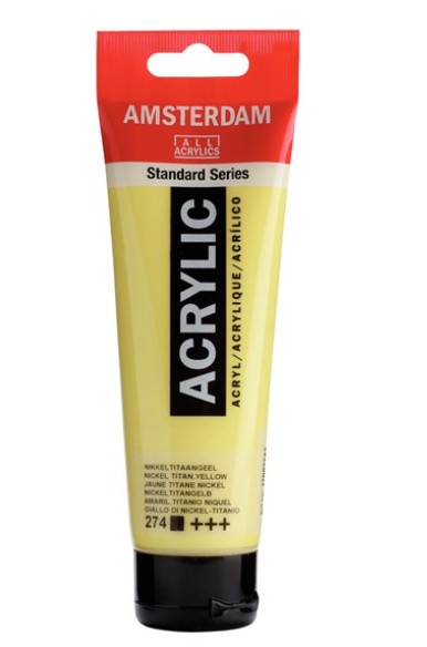Amsterdam All Acrylic 120 ML 274 Nikkel Titaangeel
