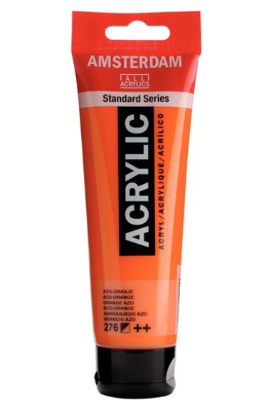 Amsterdam All Acrylic 120 ML 276 Azo Oranje Amsterdam All Acrylic 120 ML 276 Azo Oranje