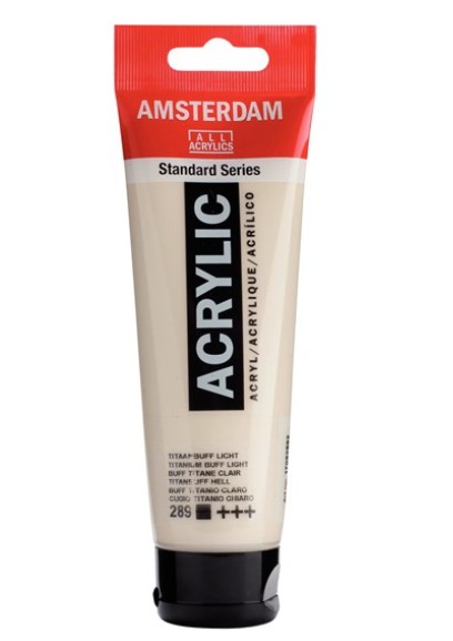 Amsterdam All Acrylic 120 ML 289 Titaanbuff Licht