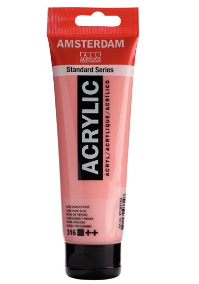 Amsterdam All Acrylic 120 ML 316 Venetiaansroze Amsterdam All Acrylic 120 ML 316 Venetiaansroze
