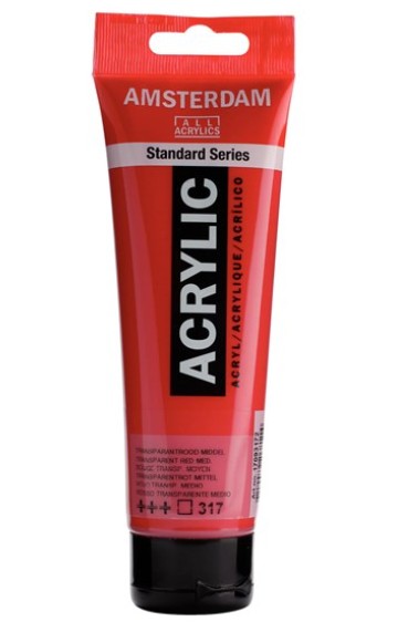 Amsterdam All Acrylic 120 ML 317 Transparant RD Medium