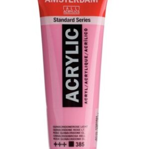 Amsterdam All Acrylic 120 ML 385 Quinac Roze LT
