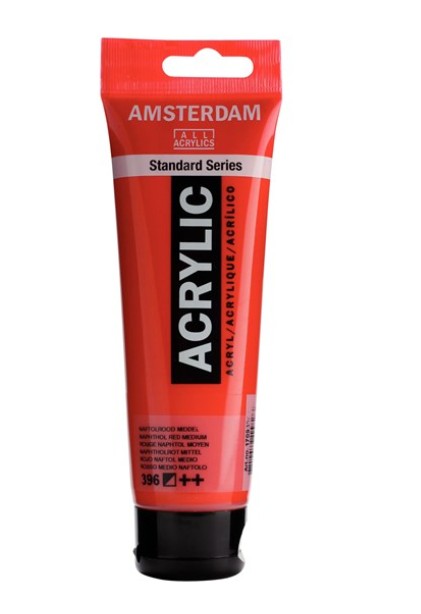 Amsterdam All Acrylic 120 ML 396 Naftol Rood Medium Amsterdam All Acrylic 120 ML 396 Naftol Rood Medium