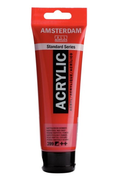 Amsterdam All Acrylic 120 ML 399 Naftol Rood Donker