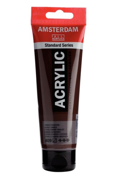Amsterdam All Acrylic 120 ML 409 Omber Gebrand