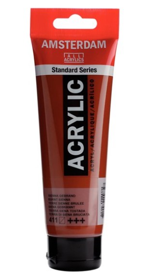 Amsterdam All Acrylic 120 ML 411 Sienna Gebrand Amsterdam All Acrylic 120 ML 411 Sienna Gebrand