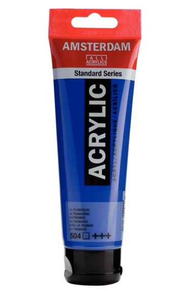 Amsterdam All Acrylic 120 ML 504 Ultramarijn Amsterdam All Acrylic 120 ML 504 Ultramarijn