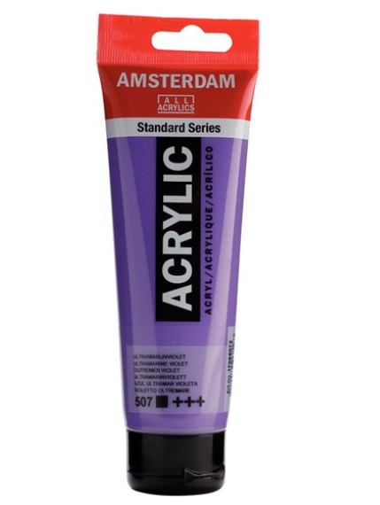 Amsterdam All Acrylic 120 ML 507 Ultramarijn Violet Amsterdam All Acrylic 120 ML 507 Ultramarijn Violet