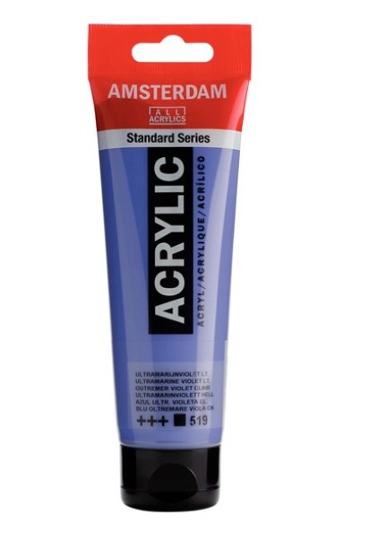 Amsterdam All Acrylic 120 ML 519 Ultramarijn Violet Licht Amsterdam All Acrylic 120 ML 519 Ultramarijn Violet Licht