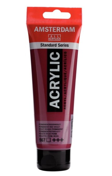 Amsterdam All Acrylic 120 ML 567 Permanent Rood Violet Amsterdam All Acrylic 120 ML 567 Permanent Rood Violet
