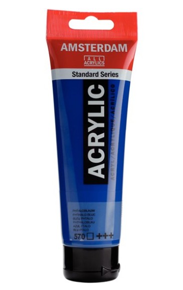 Amsterdam All Acrylic 120 ML 570 Phtaloblauw Amsterdam All Acrylic 120 ML 570 Phtaloblauw