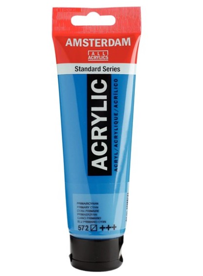 Amsterdam All Acrylic 120 ML 572 Primair Cyaan Amsterdam All Acrylic 120 ML 572 Primair Cyaan