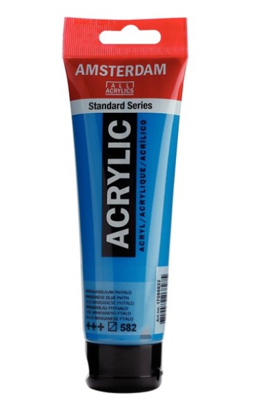 Amsterdam All Acrylic 120 ML 582 Mangaan Blauw Phtalo