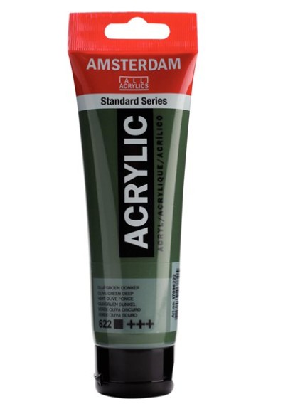 Amsterdam All Acrylic 120 ML 622 Olijfgroen Donker Amsterdam All Acrylic 120 ML 622 Olijfgroen Donker