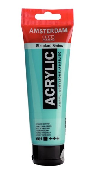 Amsterdam All Acrylic 120 ML 661 Turkooisgroen