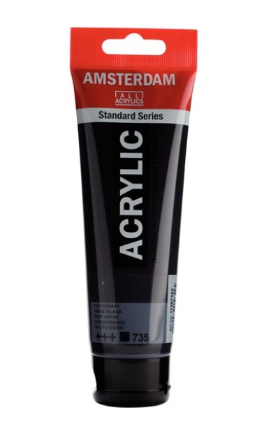 Amsterdam All Acrylic 120 ML 735 Oxydzwart
