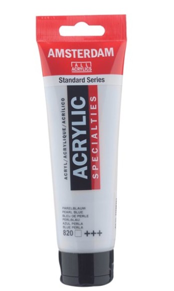 Amsterdam All Acrylic 120 ML 820 Parelblauw Amsterdam All Acrylic 120 ML 820 Parelblauw