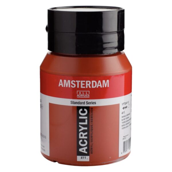 Amsterdam All Acrylic 600 ML 411 Sienna Gebrand + 20%