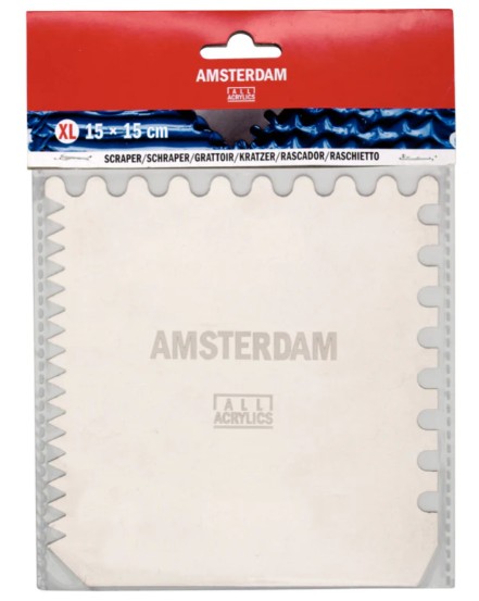Amsterdam All Acrylic Schraper 15x15 CM Amsterdam All Acrylic Schraper 15x15 CM