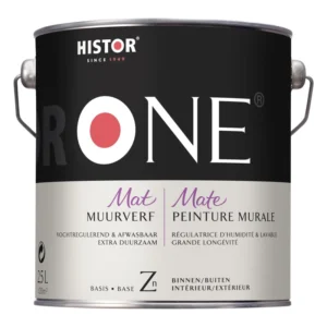 Histor One Muurverf Mat Vochtregulerend & Afwasbaar ZN