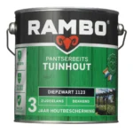 Rambo Pantserbeits Tuinhout ZG Dekkend 1123 750 ml Diepzwart