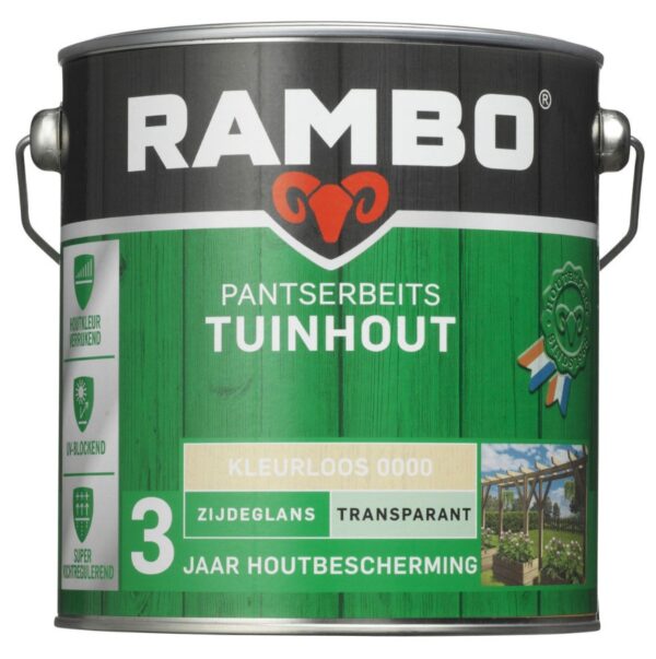 Rambo Pantserbeits Tuinhout ZG Transparant 750 ML 0000 Kleurloos