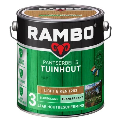 Rambo Pantserbeits Tuinhout ZG Transparant 750 ML 1202 Licht Eiken