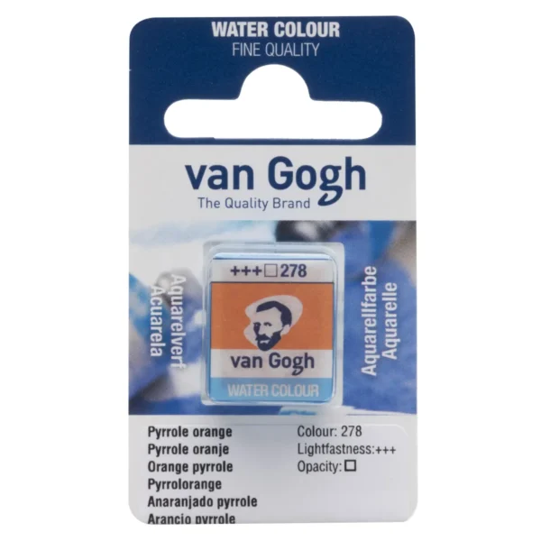 van Gogh Aquarelverf 278 Pyrrole Oranje Napje