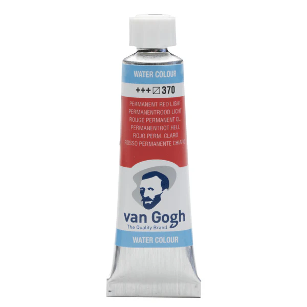 van Gogh Aquarelverf 370 Permanent Rood Licht 10 ml van Gogh Aquarelverf 370 Permanent Rood Licht 10 ml
