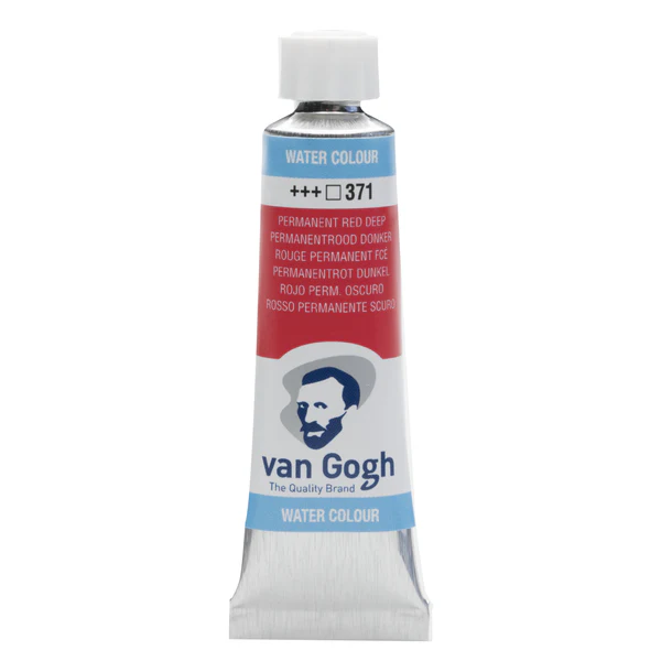 van Gogh Aquarelverf 371 Permanent Rood Donker 10 ml van Gogh Aquarelverf 371 Permanent Rood Donker 10 ml