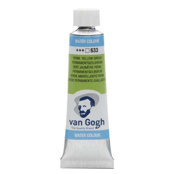 van Gogh Aquarelverf 633 Permanent Geelgroen 10 ml van Gogh Aquarelverf 633 Permanent Geelgroen 10 ml
