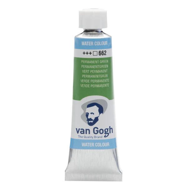 van Gogh Aquarelverf 662 Permanent Groen 10 ml van Gogh Aquarelverf 662 Permanent Groen 10 ml