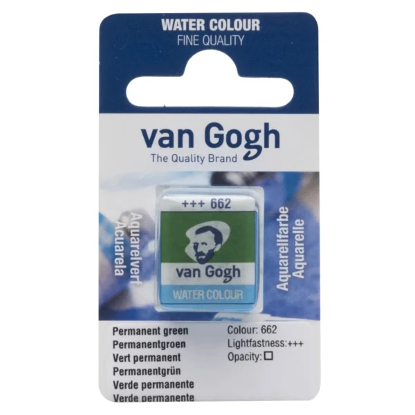 van Gogh Aquarelverf 662 Permanent Groen Napje van Gogh Aquarelverf 662 Permanent Groen Napje