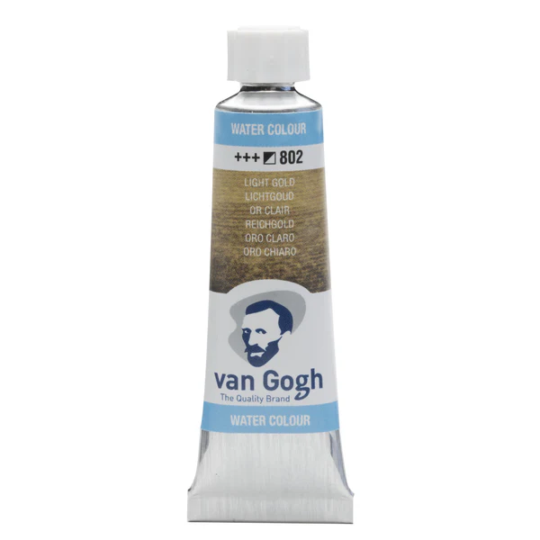 van Gogh Aquarelverf 802 Licht Goud 10 ml van Gogh Aquarelverf 802 Licht Goud 10 ml