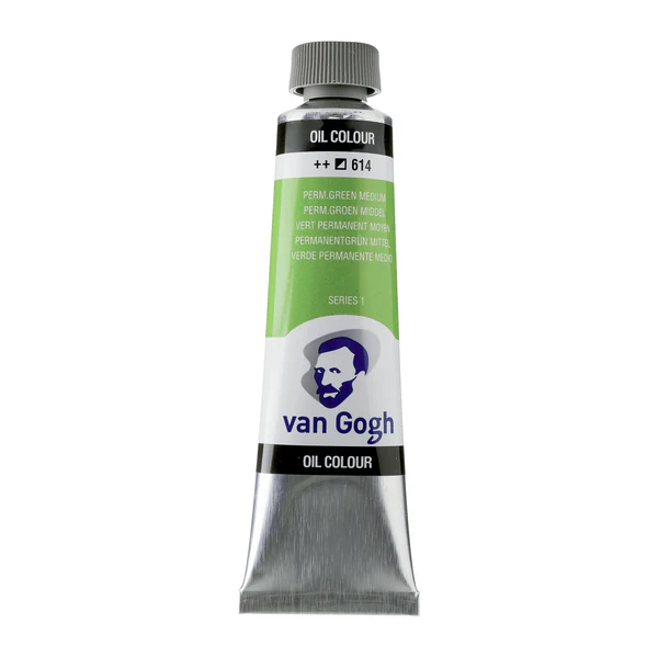 van Gogh Olieverf 614 Permanent groen Medium 40 ml